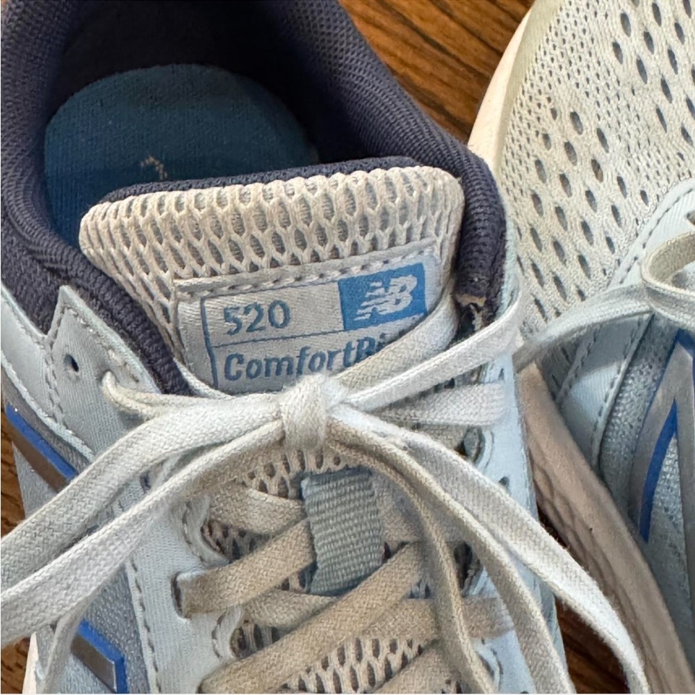New Balance Light and Dark Blue Athletic Sneakers - Picture 3 of 6